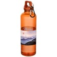 Borraccia in plastica riciclata certificata RCS da 750 ml con moschettone Oregon FullGadgets.com