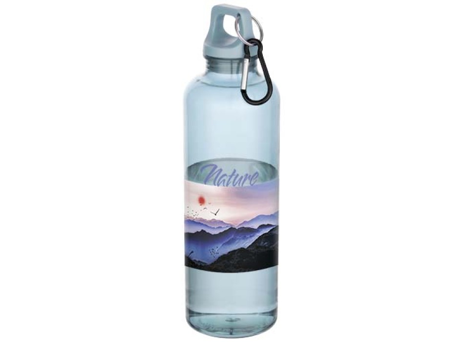 Borraccia in plastica riciclata certificata RCS da 750 ml con moschettone Oregon FullGadgets.com