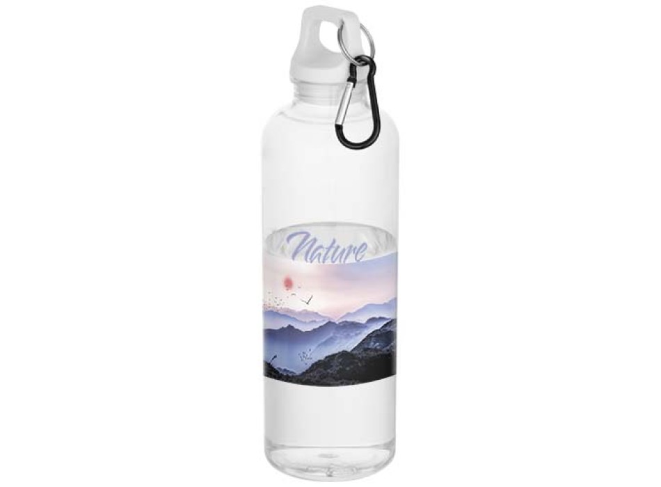 Borraccia in plastica riciclata certificata RCS da 750 ml con moschettone Oregon FullGadgets.com