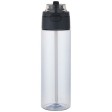 Borraccia in plastica riciclata RCS con tappo a doppia funzione e cannuccia a scatto da 700 ml Theron FullGadgets.com