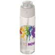Borraccia in plastica riciclata RCS con tappo a doppia funzione e cannuccia a scatto da 700 ml Theron FullGadgets.com