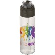 Borraccia in plastica riciclata RCS con tappo a doppia funzione e cannuccia a scatto da 700 ml Theron FullGadgets.com