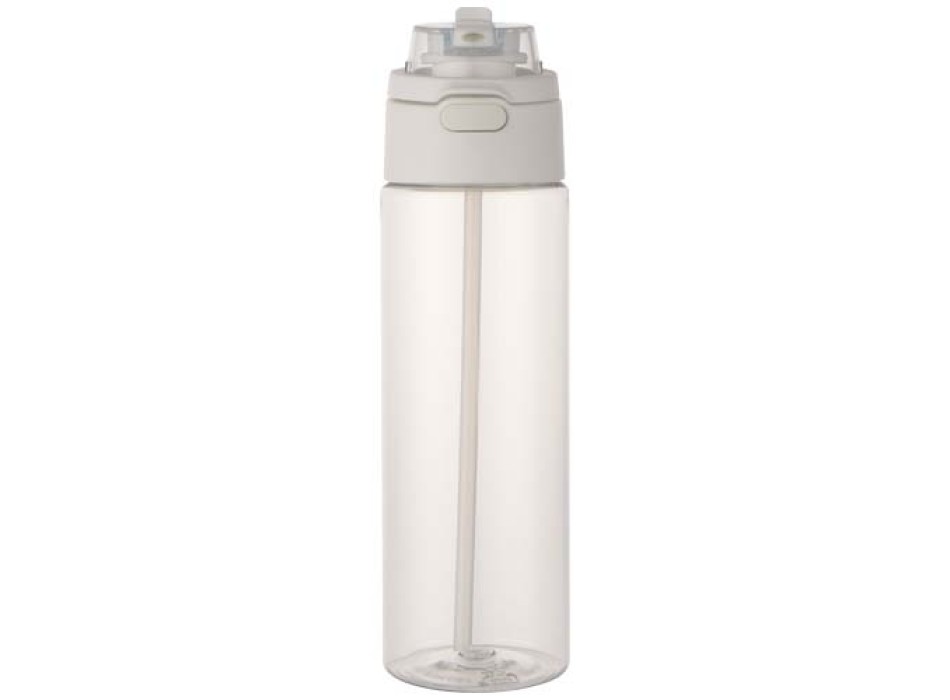 Borraccia in plastica riciclata RCS con tappo a doppia funzione e cannuccia a scatto da 700 ml Theron FullGadgets.com
