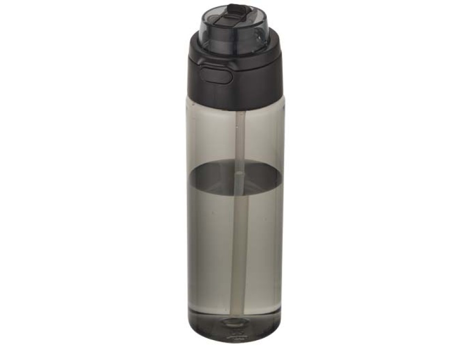 Borraccia in plastica riciclata RCS con tappo a doppia funzione e cannuccia a scatto da 700 ml Theron FullGadgets.com