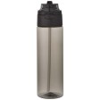 Borraccia in plastica riciclata RCS con tappo a doppia funzione e cannuccia a scatto da 700 ml Theron FullGadgets.com