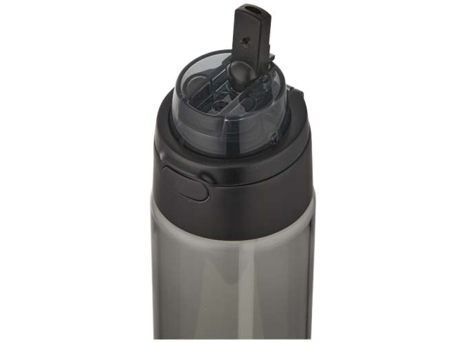 Borraccia in plastica riciclata RCS con tappo a doppia funzione e cannuccia a scatto da 700 ml Theron FullGadgets.com