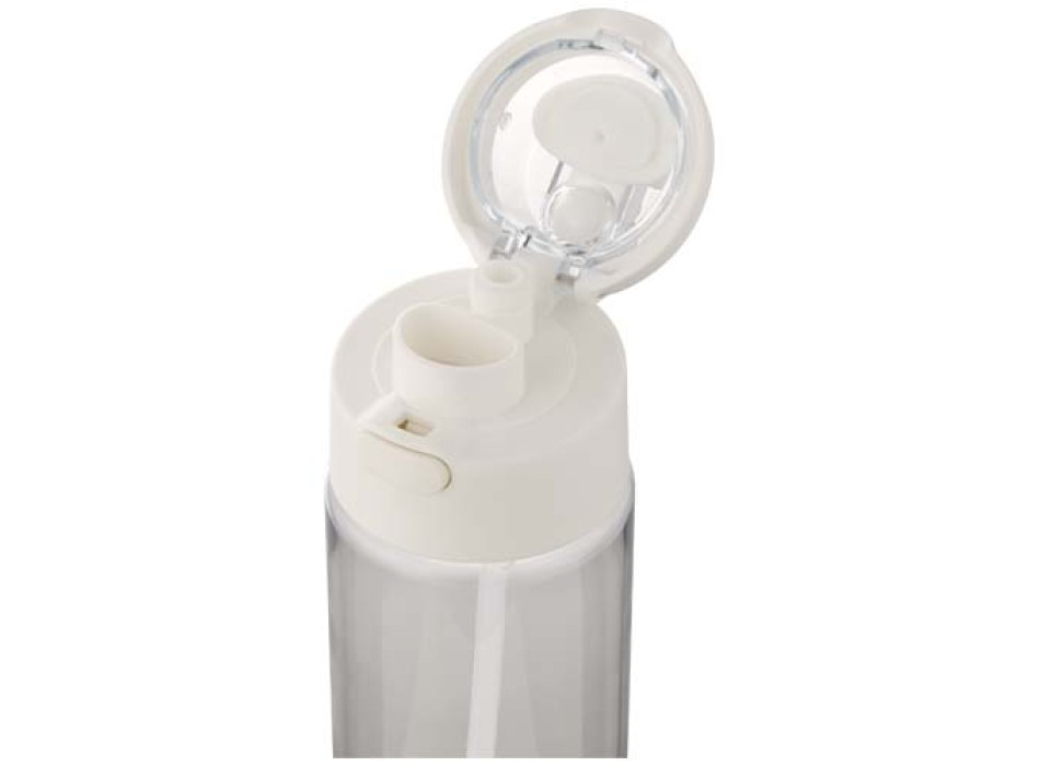 Borraccia in plastica riciclata RCS con tappo a doppia funzione e cannuccia a scatto da 700 ml Theron FullGadgets.com