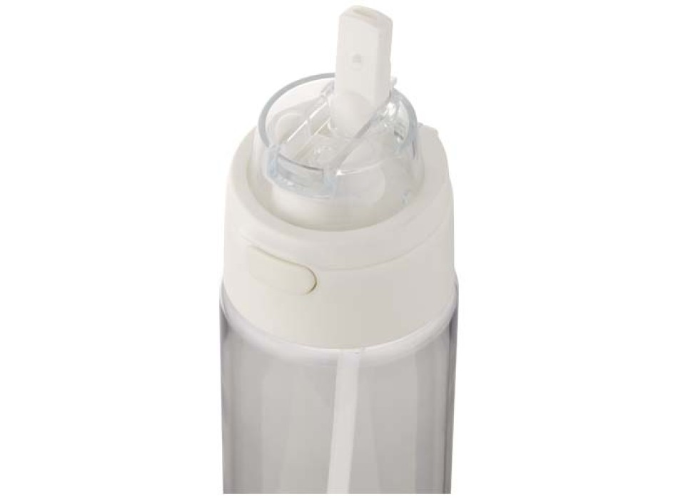 Borraccia in plastica riciclata RCS con tappo a doppia funzione e cannuccia a scatto da 700 ml Theron FullGadgets.com