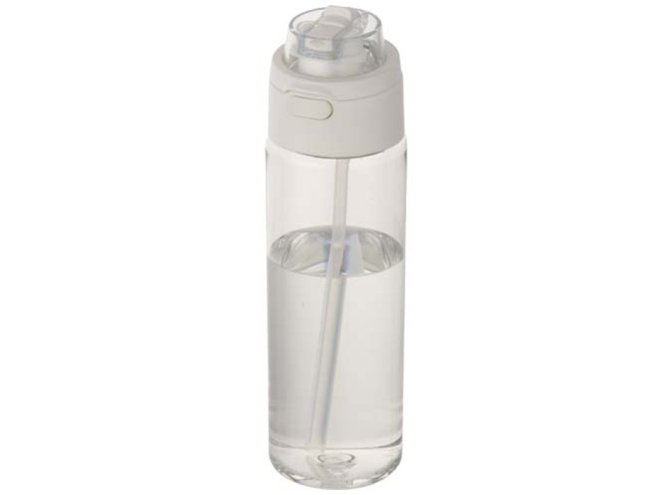 Borraccia in plastica riciclata RCS con tappo a doppia funzione e cannuccia a scatto da 700 ml Theron FullGadgets.com