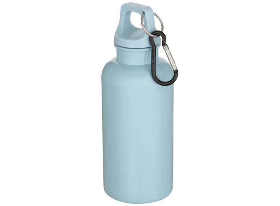 Borraccia in plastica riciclata RCS in tinta unita da 400 ml con moschettone Oregon  FullGadgets.com