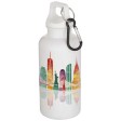 Borraccia in plastica riciclata RCS in tinta unita da 400 ml con moschettone Oregon  FullGadgets.com