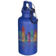 Borraccia in plastica riciclata RCS in tinta unita da 400 ml con moschettone Oregon  FullGadgets.com