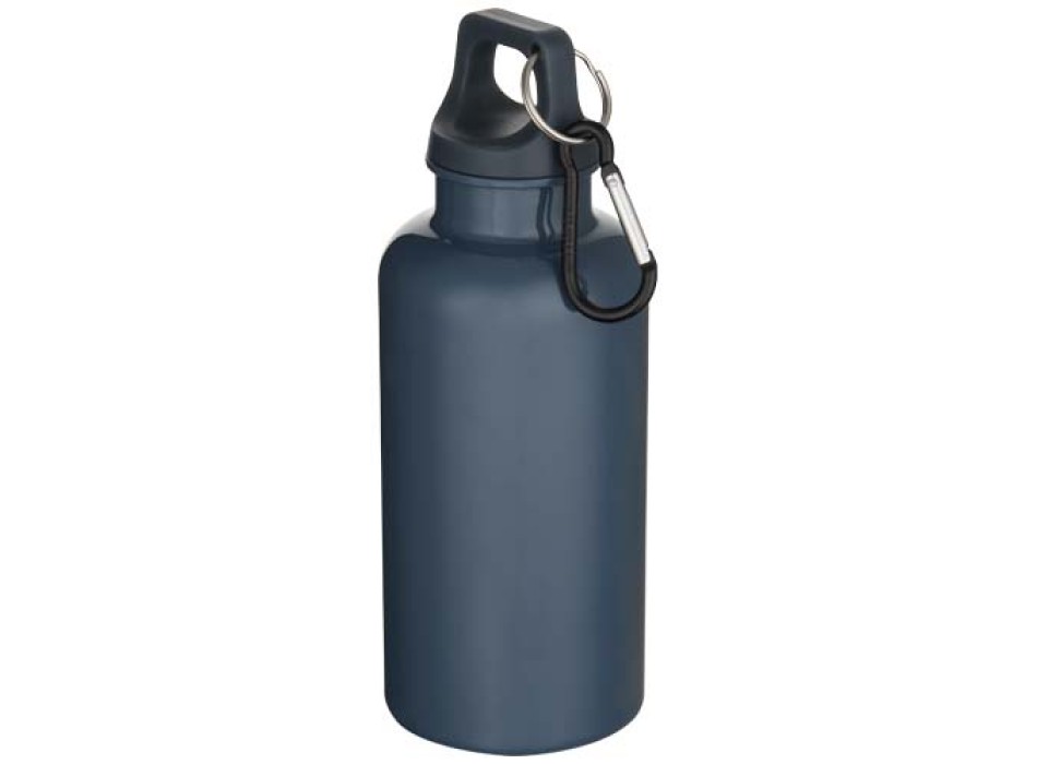 Borraccia in plastica riciclata RCS in tinta unita da 400 ml con moschettone Oregon  FullGadgets.com