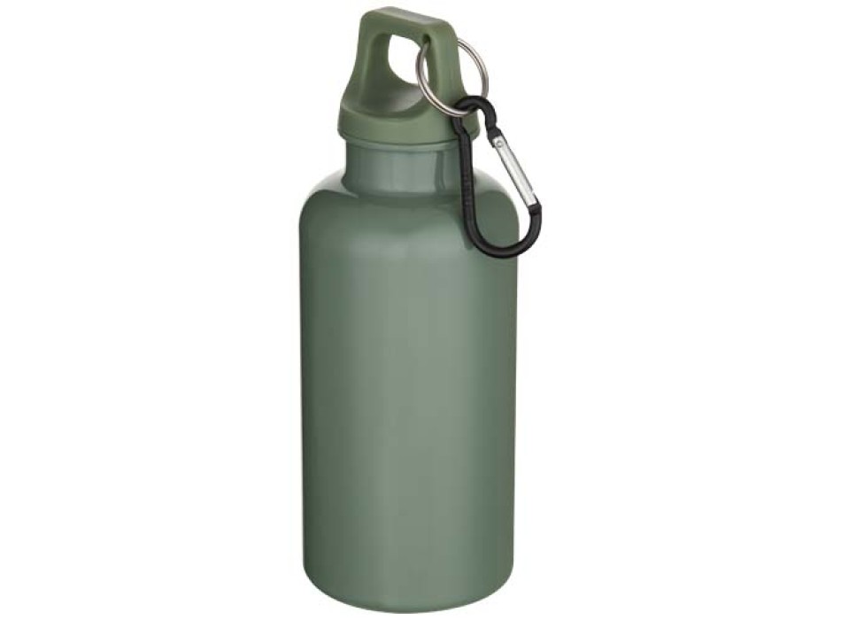 Borraccia in plastica riciclata RCS in tinta unita da 400 ml con moschettone Oregon  FullGadgets.com