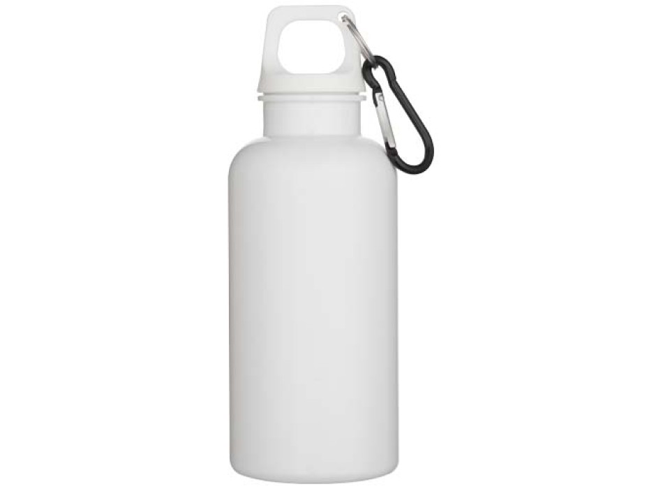 Borraccia in plastica riciclata RCS in tinta unita da 400 ml con moschettone Oregon  FullGadgets.com