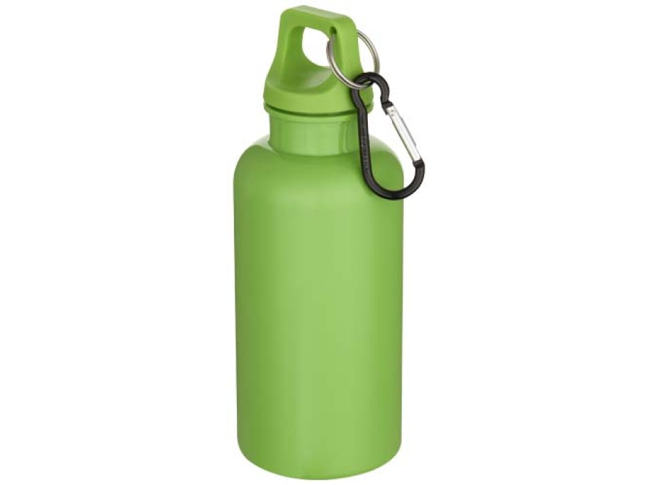 Borraccia in plastica riciclata RCS in tinta unita da 400 ml con moschettone Oregon  FullGadgets.com