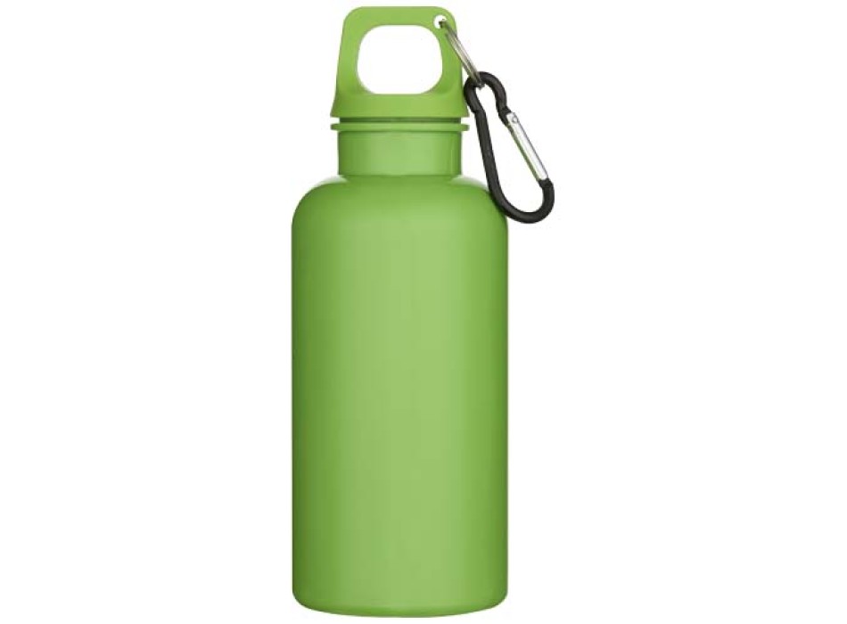 Borraccia in plastica riciclata RCS in tinta unita da 400 ml con moschettone Oregon  FullGadgets.com