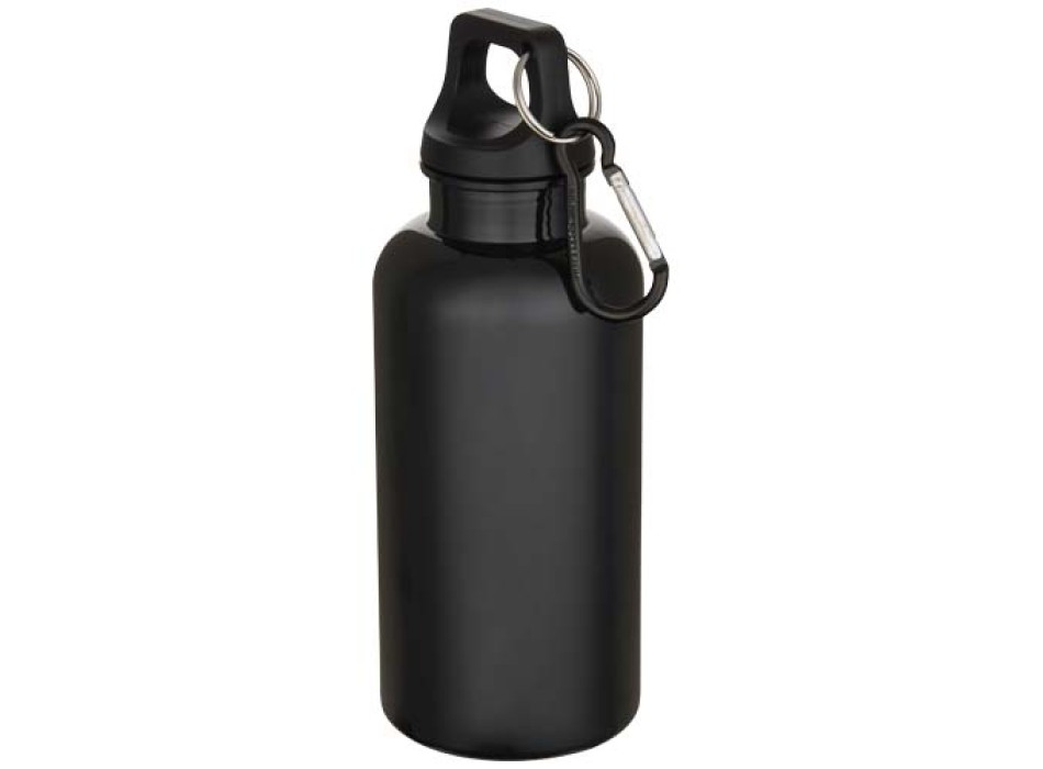 Borraccia in plastica riciclata RCS in tinta unita da 400 ml con moschettone Oregon  FullGadgets.com