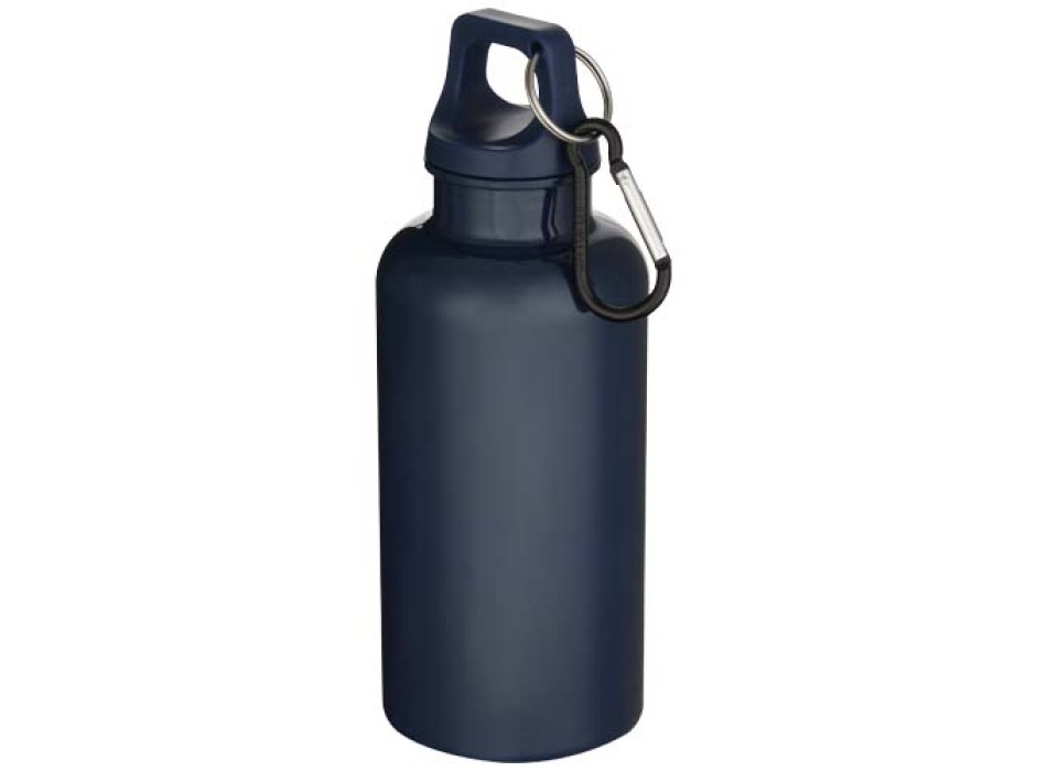 Borraccia in plastica riciclata RCS in tinta unita da 400 ml con moschettone Oregon  FullGadgets.com