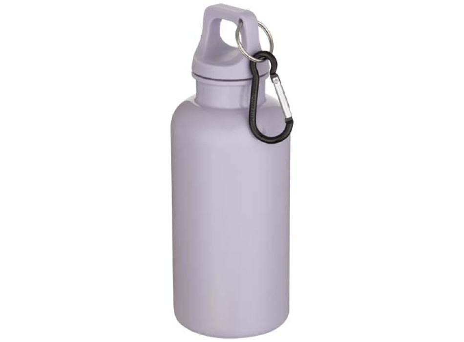 Borraccia in plastica riciclata RCS in tinta unita da 400 ml con moschettone Oregon  FullGadgets.com