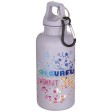 Borraccia in plastica riciclata RCS in tinta unita da 400 ml con moschettone Oregon  FullGadgets.com