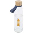 Borraccia in vetro da 500 ml con manico in silicone e coperchio in bambù Porto  FullGadgets.com