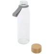 Borraccia in vetro da 500 ml con manico in silicone e coperchio in bambù Porto  FullGadgets.com
