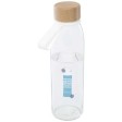 Borraccia in vetro da 500 ml con manico in silicone e coperchio in bambù Porto  FullGadgets.com