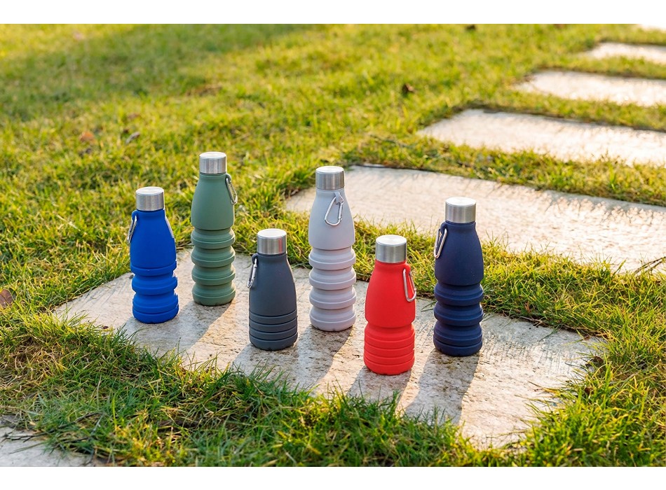 Borraccia pieghevole in silicone capacità 550 ml Erin FullGadgets.com