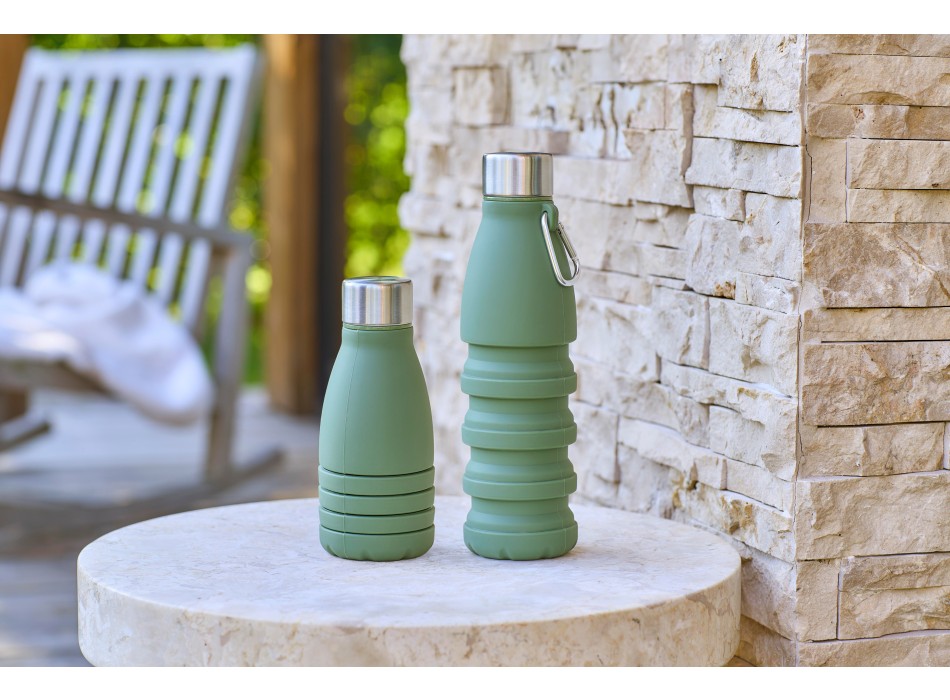 Borraccia pieghevole in silicone capacità 550 ml Erin FullGadgets.com