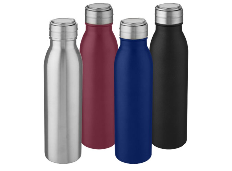 Borraccia sportiva Harper da 700 ml in acciaio inossidabile con anello in metallo FullGadgets.com