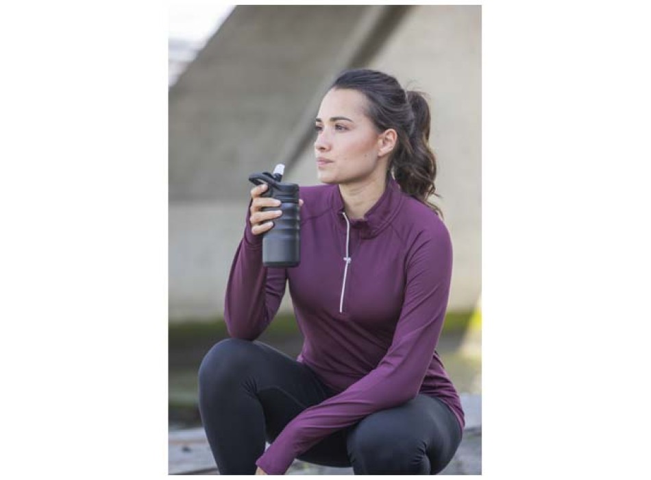 Borraccia sportiva in acciaio inossidabile a doppia parete riciclato RCS con cannuccia ribaltabile d 350 ml Knox FullGadgets.com