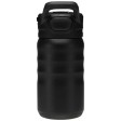 Borraccia sportiva in acciaio inossidabile a doppia parete riciclato RCS con cannuccia ribaltabile d 350 ml Knox FullGadgets.com