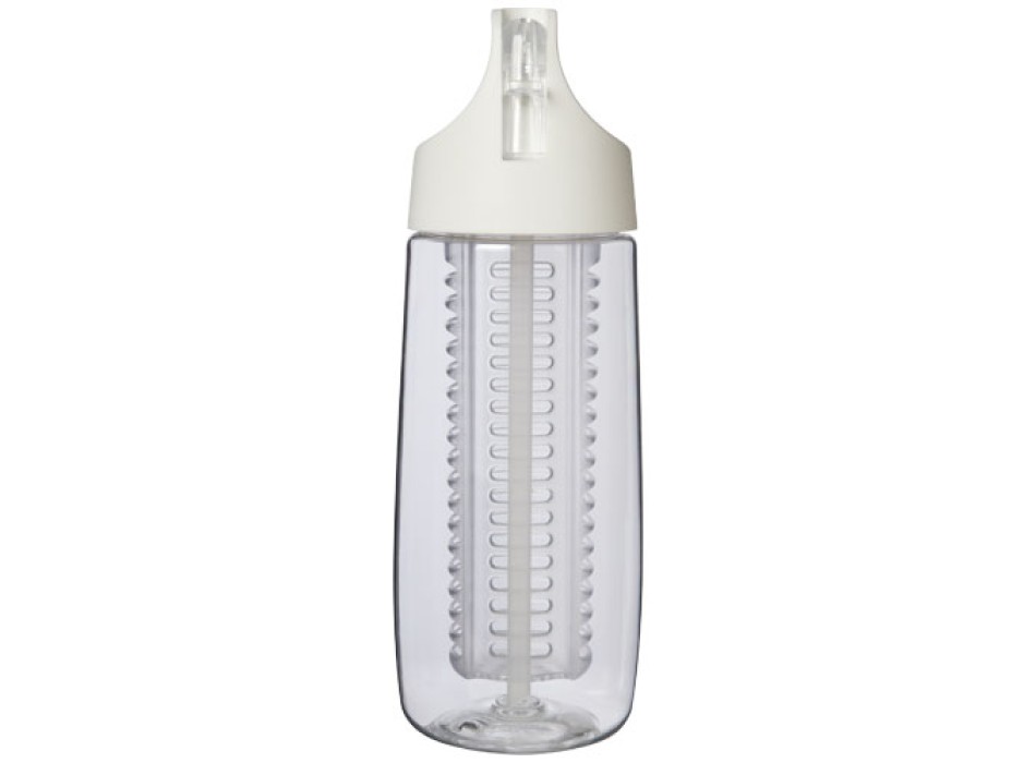 Borraccia sportiva in plastica riciclata da 700 ml con coperchio a scatto e infusore HydroFruit FullGadgets.com
