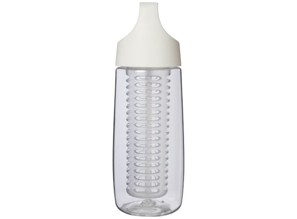 Borraccia sportiva in plastica riciclata da 700 ml con coperchio a scatto e infusore HydroFruit FullGadgets.com