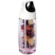 Borraccia sportiva in plastica riciclata da 700 ml con coperchio a scatto e infusore HydroFruit FullGadgets.com