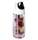 Borraccia sportiva in plastica riciclata da 700 ml con coperchio a scatto e infusore HydroFruit FullGadgets.com