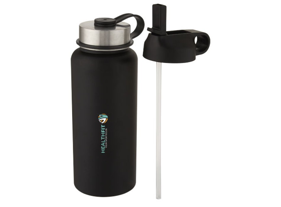 Borraccia sportiva Supra da 1l con isolamento sottovuoto in rame con 2 coperchi FullGadgets.com