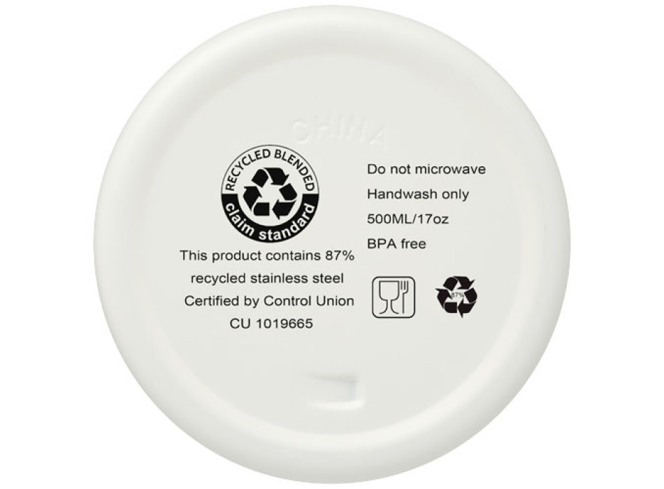 Borraccia termica con isolamento sottovuoto in rame e acciaio inossidabile riciclato certificato RCS da 500 ml Vasa FullGadgets.com