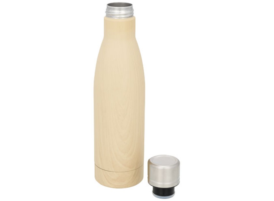 Borraccia termica con isolamento sottovuoto in rame effetto legno da 500 ml Vasa FullGadgets.com