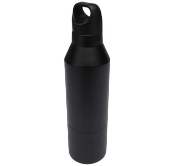 Borraccia termica da 600 ml in acciaio inox riciclato certificato RCS con tazza da 300 ml Odessy FullGadgets.com
