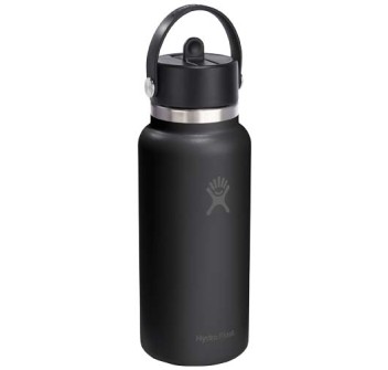 Borraccia termica Hydro Flask Wide Mouth da 946 ml in acciaio inossidabile e tappo con cannuccia FullGadgets.com