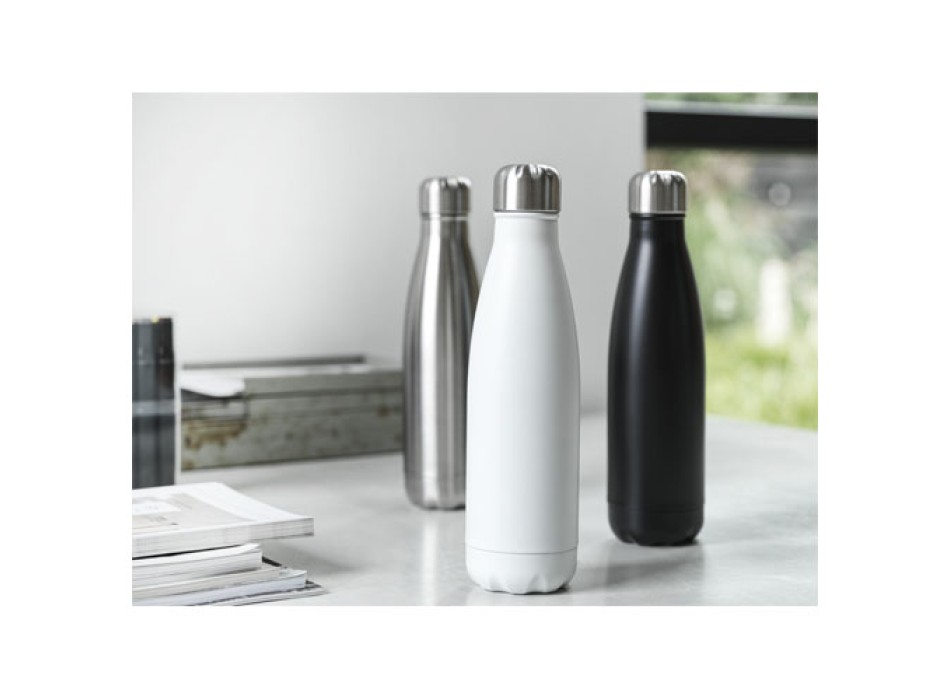 Borraccia termica in acciaio inossidabile riciclato certificato RCS con isolamento sottovuoto in rame da 500 ml Cove  FullGadgets.com