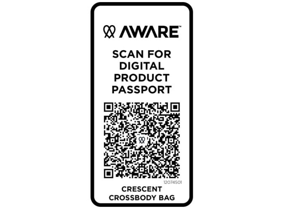 Borsa a tracolla Aware™ in materiale riciclato da 500 g/m² Crescent FullGadgets.com