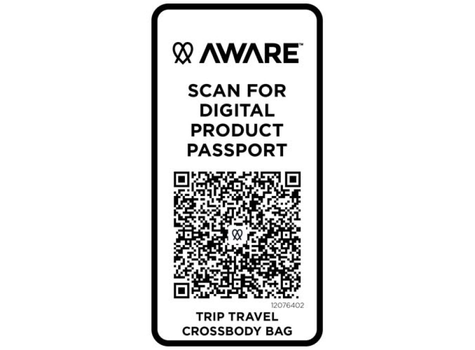 Borsa a tracolla da viaggio in materiale riciclato da 1 litro Trip Aware™ FullGadgets.com