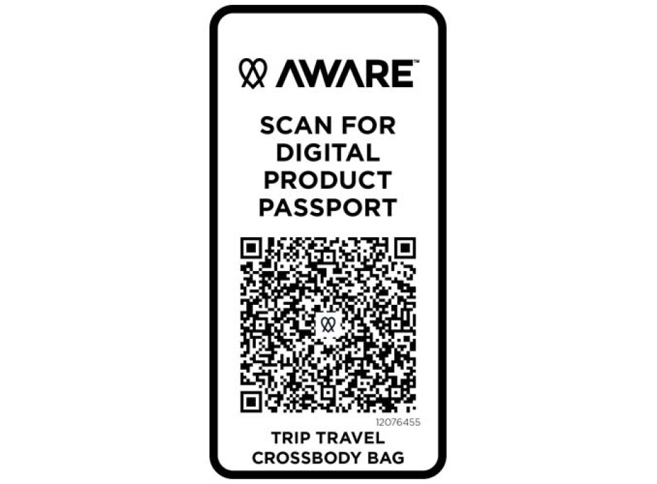 Borsa a tracolla da viaggio in materiale riciclato da 1 litro Trip Aware™ FullGadgets.com