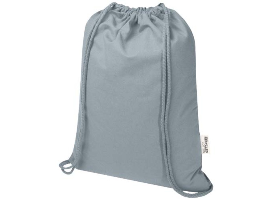 Borsa con cordoncino  in materiale riciclato GRS da 140 g/m² Oregon Blend - 5L FullGadgets.com