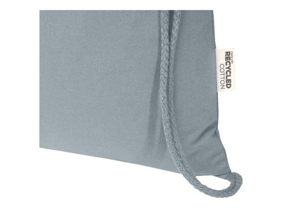 Borsa con cordoncino  in materiale riciclato GRS da 140 g/m² Oregon Blend - 5L FullGadgets.com