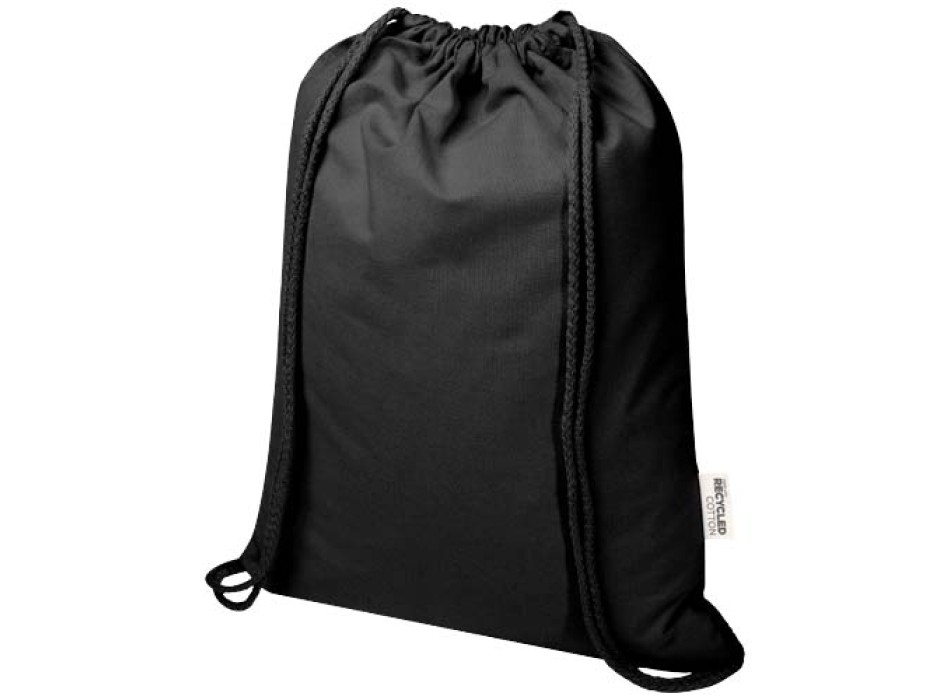 Borsa con cordoncino  in materiale riciclato GRS da 140 g/m² Oregon Blend - 5L FullGadgets.com