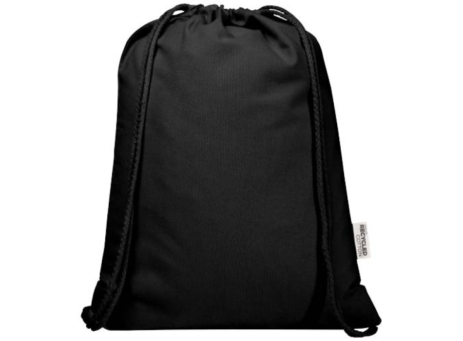 Borsa con cordoncino  in materiale riciclato GRS da 140 g/m² Oregon Blend - 5L FullGadgets.com